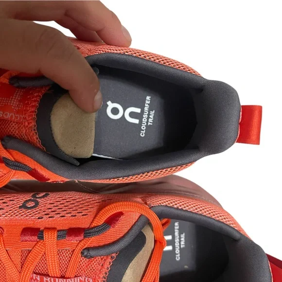 🌟🌼On Cloud Running/Cloud Surfer Trail. Orange Athletic Shoes. NWOT NO BOX. - Picture 10 of 16